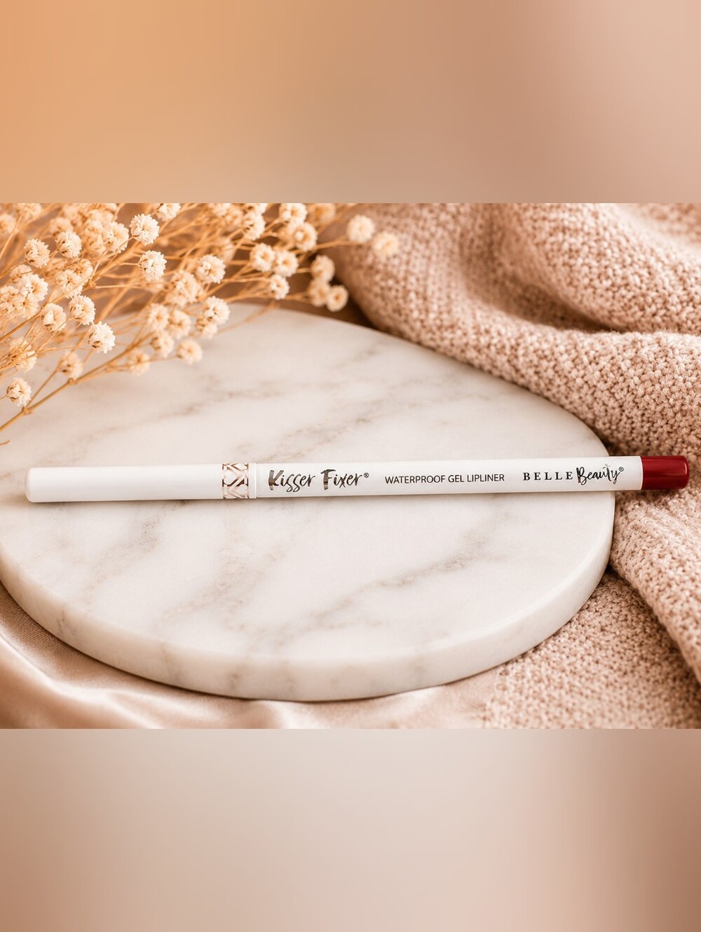 Belle Beauty - Kisser Fixer Waterproof Gel Lipliner - True Red